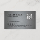 Professionele zware bouwmachines metaal visitekaartje (Achterkant)