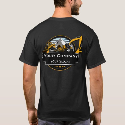 Professionele Zware Bouwmaterialen Constructie Maa T-shirt (Achterkant)