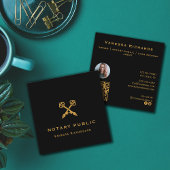 Professionele Zwart & Goud Gekruist Pennen QR Code Vierkante Visitekaartje