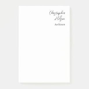 Professionele zwart wit vlakke architect dik post-it® notes