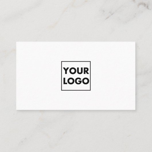 Professionele zwart-witbedrijfs Logo QR-code Visitekaartje (Achterkant)