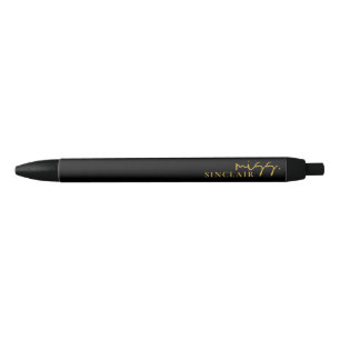Professionele Zwarte en Gouden Script Klasse Miss Inkt Pen