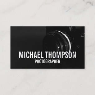 Professionele zwarte en witte fotografie visitekaartje