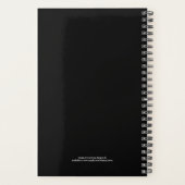 Professionele zwarte en witte planningsPlanner Planner (Achterkant)