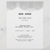 Professionele zwarte en witte Waterverf Flyer (Achterkant)