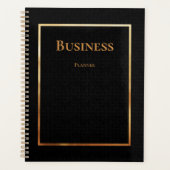 Professionele zwarte goudhandel planner (Voorkant)