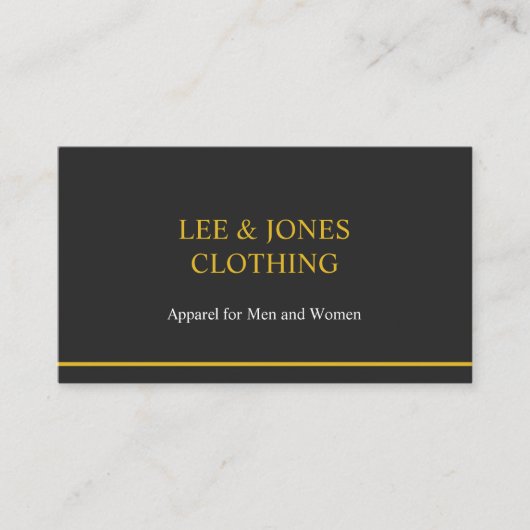 professionele zwarte maat visitekaartje (Voorkant)