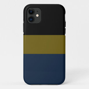 Professionele zwarte olijfolie groene marine blauw iPhone 11 hoesje