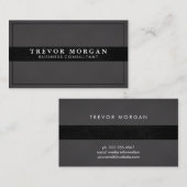 Professionele zwarte strepen visitekaartje (Voorkant / Achterkant)