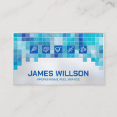 Professionele zwembadreiniging visitekaartje (Voorkant)