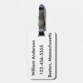 Professionele zwerver -  bagagelabel (Achterkant verticaal)