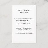 Professionelle Foto Visitenkarte Visitekaartje (Achterkant)