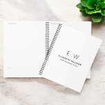 Professionnel Blanc Monogramme Entreprise Initiale<br><div class="desc">Séjournez organisé en style avec ce carnet initial monogramme professionnel. Doté d'un design épuré et minimaliste et d'un monogramme audacieux sur la couverture, ce carnet est parfait pour les professionnels, les étudiants ou toute personne qui apprécie la papeterie personnalisée. Ses pages de haute qualité sont idéales pour noter des notes,...</div>