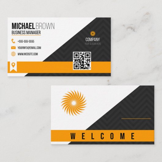 Professionnel carte de visite (Devant / Derrière)