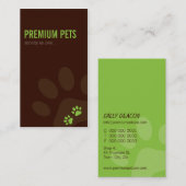 PROFESSIONNEL CARTE DE VISITE soins chaux vert (Devant / Derrière)