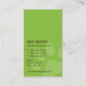 PROFESSIONNEL CARTE DE VISITE soins chaux vert (Dos)