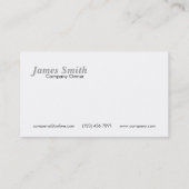 Professionnel - cartes de visite (Dos)