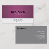 Professionnel - cartes de visite (Devant / Derrière)