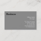 Professionnel - cartes de visite (Dos)