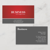 Professionnel - cartes de visite (Devant / Derrière)