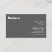 Professionnel - cartes de visite (Dos)