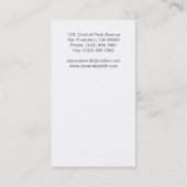 Professionnel - cartes de visite (Dos)