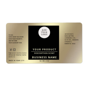 Professionnel chic simple logo étiquette produit o