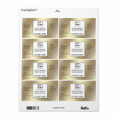 Professionnel chic simple logo étiquette produit o (Feuille entière)