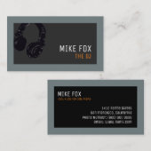 professionnel de la musique carte de visite DJ ave (Devant / Derrière)