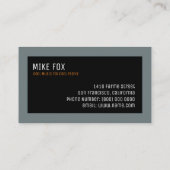 professionnel de la musique carte de visite DJ ave (Dos)