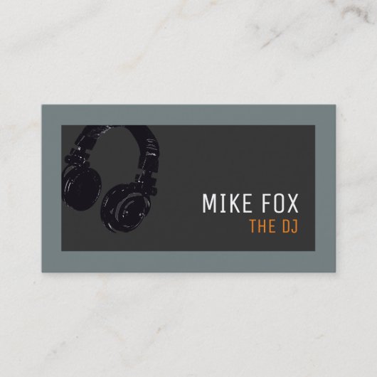 professionnel de la musique carte de visite DJ ave (Devant)