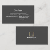 Professionnel En Bas Du Carte de visite Moyen (Devant / Derrière)