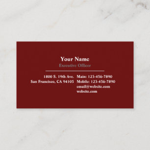 Professionnel En Bas Du Carte de visite Moyen