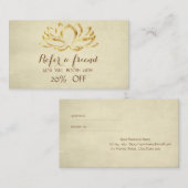 Professionnel moderne, Carte de référence Lotus (Devant / Derrière)