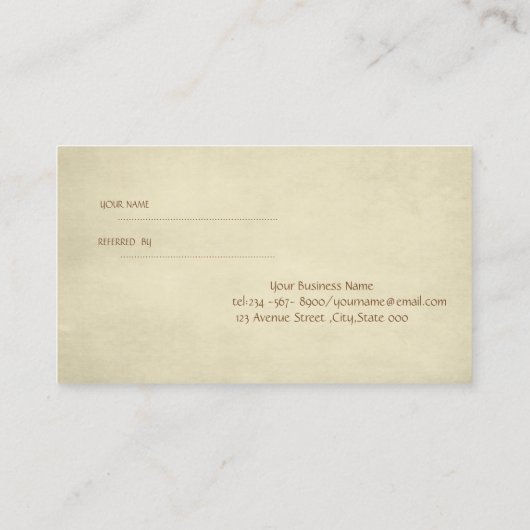 Professionnel moderne, Carte de référence Lotus (Dos)