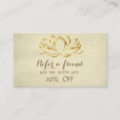 Professionnel moderne, Carte de référence Lotus (Devant)