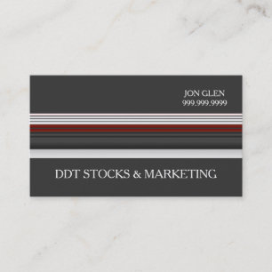 Professionnel Moderne Carte de visite Stock Market