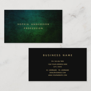 Professionnel Moderne Chic Carte de visite foncé