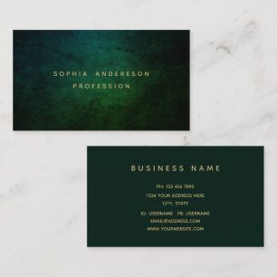 Professionnel Moderne Chic Carte de visite foncé