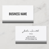 Professionnel Moderne Gras Gras Carte de visite (Devant / Derrière)