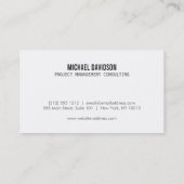 PROFESSIONNEL MODERNE No 6 Carte de visite (Dos)