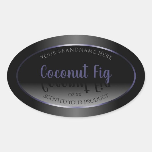 Professionnel noir blanc Produit Étiquette bleu ca (Devant)