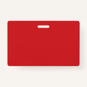 Professionnel Rouge Noir Nom du bénévole Badge (Dos)