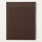 Professionnel Simple Brown Noir 3 Lettre Monogramm (Dos)