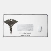 Professionnel Simple Caduceus Noir Médicale Blanc (Clavier et souris)