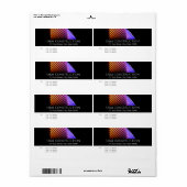 Professionnel, Smart Design Shipping Étiquette (Feuille entière)