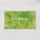 Professionnel vert d'eco du carte de visite | (Devant)