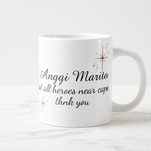 Professionnels de la santé du Merci Hero Mug (Droite)