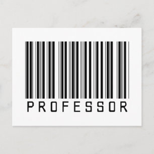Professor Bar Code Briefkaart