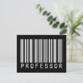 Professor Bar Code Briefkaart (Staand voorkant)